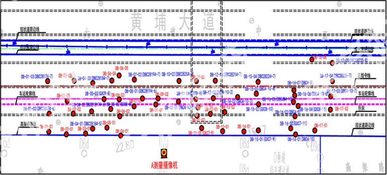 广州地铁13号线白马岗站路面沉降监测