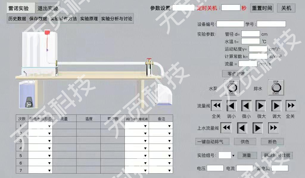 雷诺综合实验仪